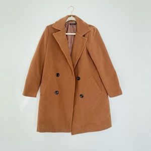 Double Breasted Longline Collar Coat